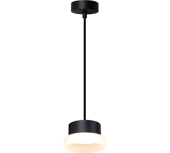 Светильник потолочный FERON Barrel HL4608 OPAL levitation 12W, 230V, GX53, черный, на подвесе 1,7 м, 51687