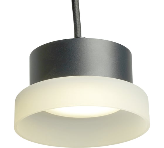 Светильник потолочный FERON Barrel HL4608 OPAL levitation 12W, 230V, GX53, черный, на подвесе 1,7 м, 51687