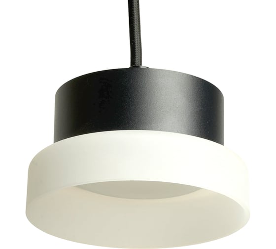 Светильник потолочный FERON Barrel HL4608 OPAL levitation 12W, 230V, GX53, черный, на подвесе 1,7 м, 51687