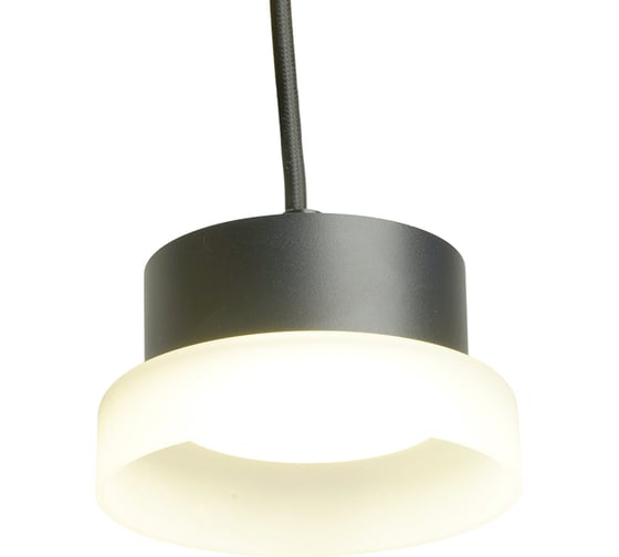 Светильник потолочный FERON Barrel HL4608 OPAL levitation 12W, 230V, GX53, черный, на подвесе 1,7 м, 51687