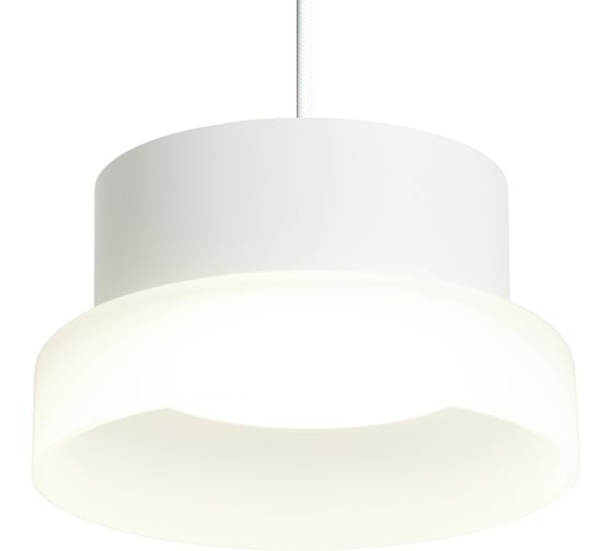 Светильник потолочный FERON Barrel HL4608 OPAL levitation 12W, 230V, GX53, белый, на подвесе 1,7 м, 51686