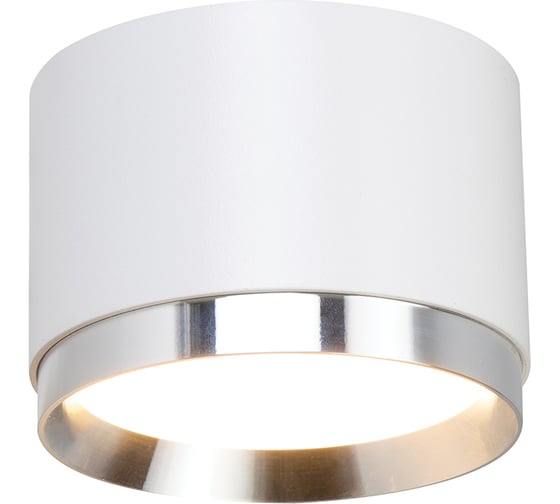 Светильник потолочный FERON Barrel DUET HL459 12W, 230V,GX53, белый + хром IP20, 51688