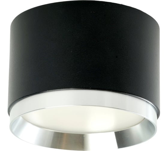 Светильник потолочный FERON Barrel DUET HL459 12W, 230V,GX53, черный + хром IP20, 51689
