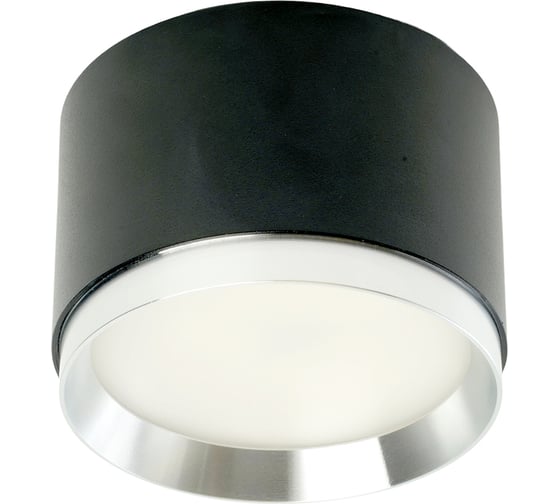 Светильник потолочный FERON Barrel DUET HL459 12W, 230V,GX53, черный + хром IP20, 51689