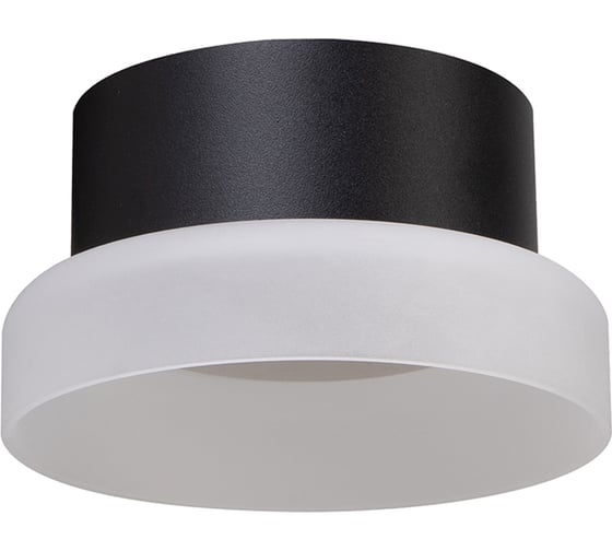 Светильник потолочный FERON HL460 Barrel OPAL 12W, 230V, GX53, черный, 51683