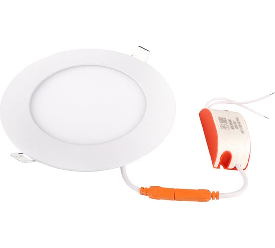 Светодиодный светильник Jazzway PPL-R WH 9Вт 6500К IP40 d145мм ДВО встраиваемый ультратонкий круглый 5008526A