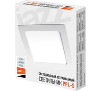 Светодиодный светильник Jazzway PPL-S WH 12Вт 4000К IP40 170мм ДВО встраиваемый ультратонкий квадрат 5008342A