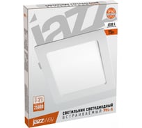 Светодиодный светильник Jazzway PPL-S WH 15Вт 6500К IP40 190мм ДВО встраиваемый ультратонкий квадрат 5008403A