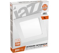 Светодиодный светильник Jazzway PPL-S WH 9Вт 6500К IP40 145мм ДВО встраиваемый ультратонкий квадрат 281A 5008281A