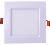 Светодиодный светильник Jazzway PPL-S WH 6Вт 6500К IP40 120мм ДВО встраиваемый ультратонкий квадрат 5008243A