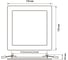 Светодиодный светильник Jazzway PPL-S WH 6Вт 6500К IP40 120мм ДВО встраиваемый ультратонкий квадрат 5008243A 6