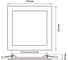 Светодиодный светильник Jazzway PPL-S WH 18Вт 4000К IP40 220мм ДВО встраиваемый ультратонкий квадрат 5009745A 6