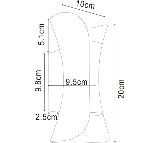 Фасадный светильник ARTE LAMP ALBA A6405AL-2BK