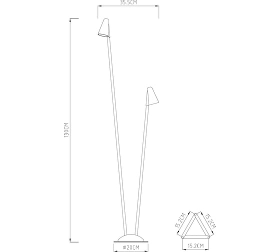 Ландшафтный светильник ARTE LAMP MUPHRID A4109PA-2BK