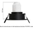 Точечный встраиваемый светильник ARTE LAMP ACT MINI A3536PL-1BK 2