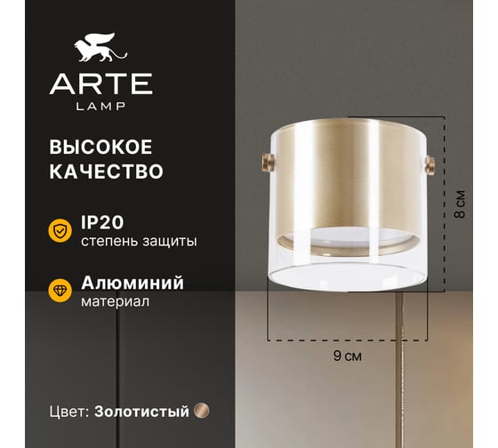 Точечный накладной светильник ARTE LAMP LAZIO A5366PL-1SG