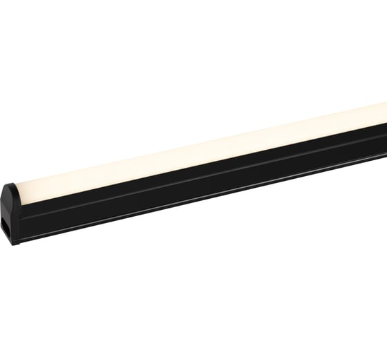 Линейный светодиодный светильник ЭРА LLED0112W4000B 12Вт, 4000K, L874мм, с выключателем, черный Б0065557