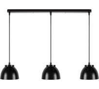 Светильник декоративный подвесной Apeyron 3хЕ27, мах 40Вт, 695х700х135мм, IP20, металл, чёрный, крепление планка, без лампы 16-64