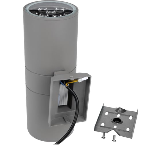 Светодиодный светильник Jazzway PWL-245110/24D 2х9Вт 3000К 230В/50Гц фасадный GR серый 5033146B