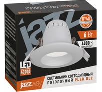 Светодиодный светильник Jazzway PLED DL2 Fr/Wh 6Вт 4000К IP40 420лм 230В/50Гц ДВО встраиваемый 1026804