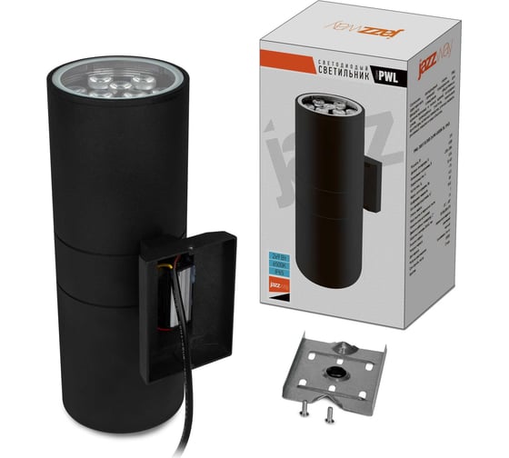 Светодиодный светильник Jazzway архитектурный PWL-300110/30D 2х9Вт 6500К BL 230В/50Гц IP65 черный 2857927B 1
