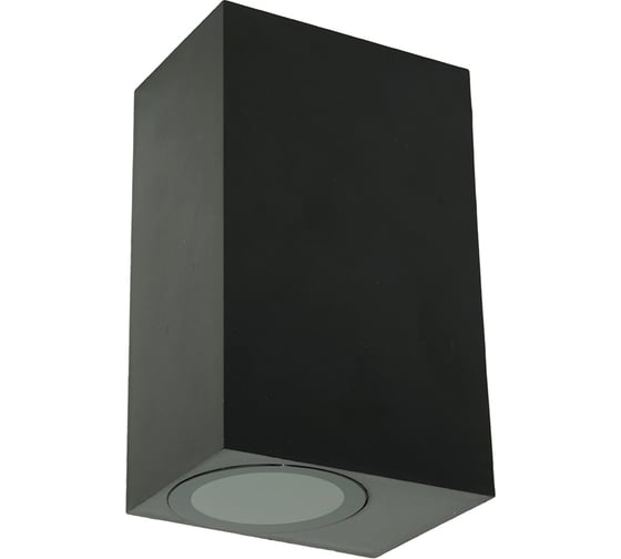 Светильник садово-парковый FERON ONE DH051-P,на стену, 2xGU10 220-240V, черный пластик, 51546