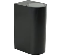 Светильник садово-парковый FERON ONE DH015-P, на стену, 2xGU10 220-240V, черный пластик, 51545