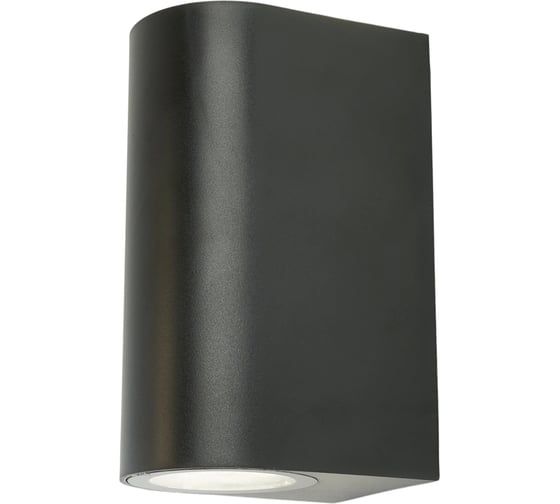 Светильник садово-парковый FERON ONE DH015-P, на стену, 2xGU10 220-240V, черный пластик, 51545