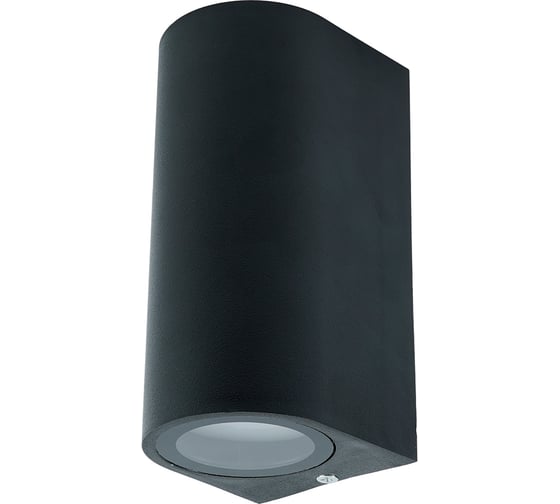 Светильник садово-парковый FERON ONE DH015-P, на стену, 2xGU10 220-240V, черный пластик, 51545