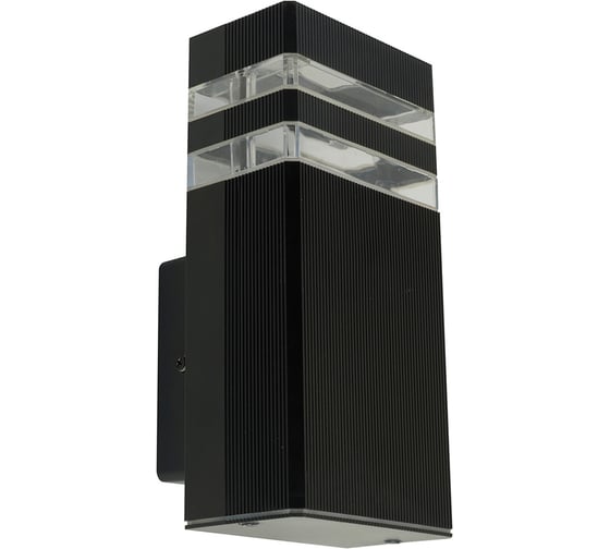 Светильник садово-парковый FERON ONE DH0806-P, на стену вверх, GU10 220-240V, черный пластик, 51538