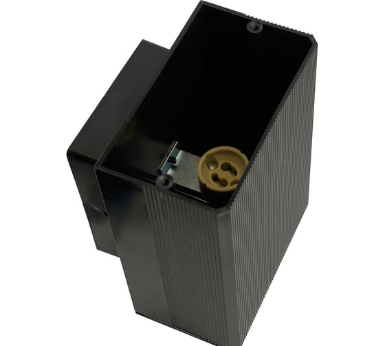 Светильник садово-парковый FERON ONE DH0806-P, на стену вверх, GU10 220-240V, черный пластик, 51538