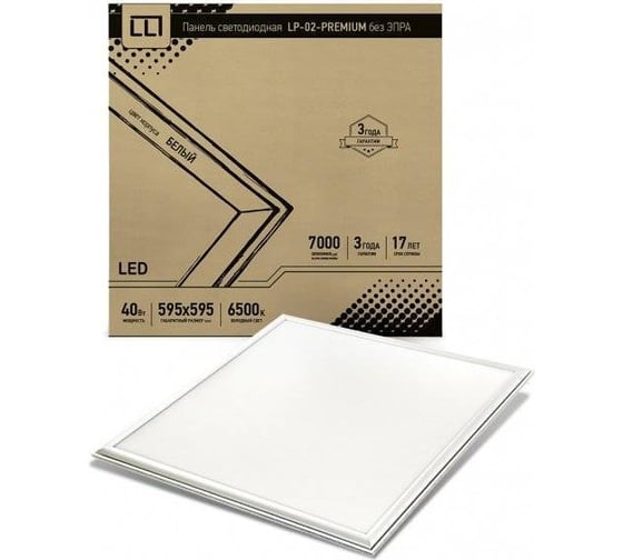 Светодиодная панель LLT LP-02-PRO 36Вт белая IP40 4690612008912