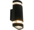 Светильник садово-парковый FERON ONE DH1702-P, на стену вверх/вниз, 2хGU10 220-240V, черный пластик, 51540 3