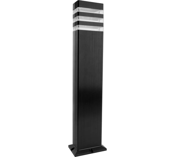 Светильник садово-парковый FERON ONE DH0808-P, столб, GU10 220-240V, черный пластик, 51542