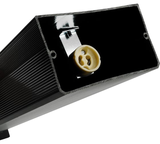 Светильник садово-парковый FERON ONE DH0808-P, столб, GU10 220-240V, черный пластик, 51542