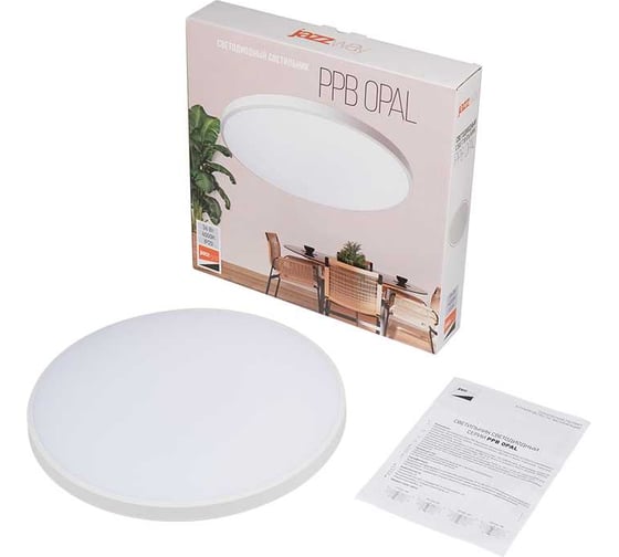 Светильник светодиодный Jazzway настенно-потолочный PPB OPAL 36W 4000K белый d300x55 IP20 5060845