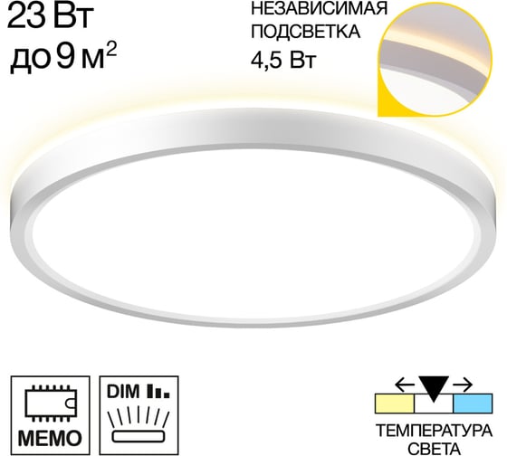 NORMA LED Светильник с подсветкой Белый Citilux CL748240