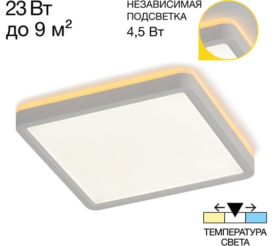 Светильник с подсветкой Citilux NORMA LED белый CL748K200