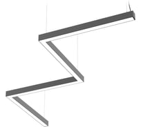 Светильник DIODEX Led, Микко Зигзаг, 40Вт, 4000К, опал, серый 4603789792492