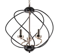Люстра IMEX подвесная MD. 0703-3-P BK+FGD