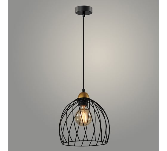 Подвес РОСТОК 21766/1HQ BK+COP черный/медь, 1x40W, E27, h1000, WAN23 988372443 1