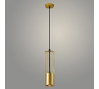 Подвес РОСТОК 23668/1HQ BK+GD черный/золото, 1x25W, GU10, h900, WAN23 988032455
