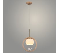 Подвес РОСТОК 40280/1HQ BR+YL латунь/дерево, 1x60W, E27, h1200, SJNG23 988367369