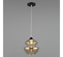 Подвес РОСТОК A3685/1HQ BK+AM черный, 1x40W, E27, d210 h800, QH22 988013393