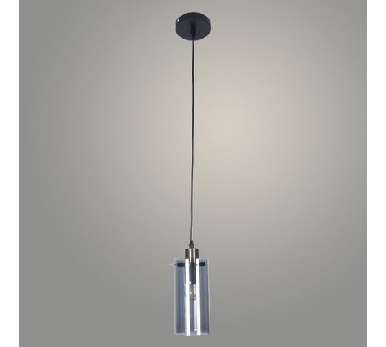 Подвес РОСТОК BK21107/1HQ BK+AB+SMOKE черный/дымчатый, 1x40W, E27, h1000, XLD22 988031930 1