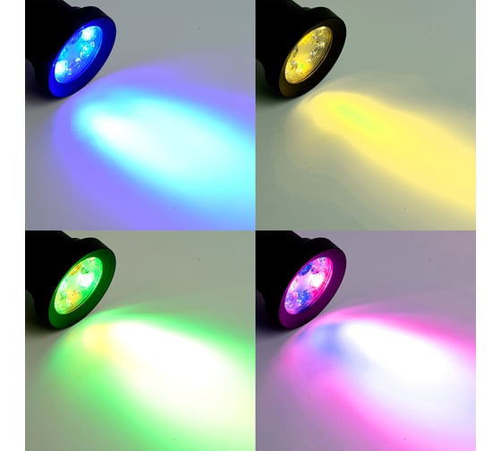 Светильник грунтовой на колышке FERON ONE SP2712 8W, RGB, 195-245V, IP65, пластик, 51749