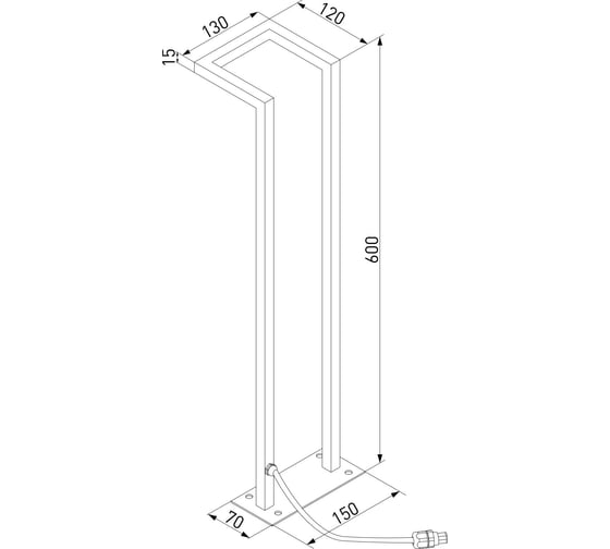 Светильник садово-парковый Elektrostandard Stels 13W 4000K черный a067901