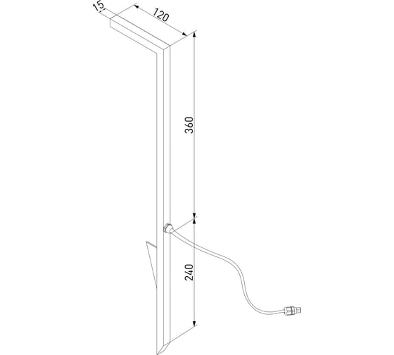 Светильник садово-парковый Elektrostandard Stels 5W 4000K черный a067902