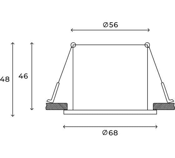 Точечный встраиваемый светильник Hesby Lighting Sogne HSBL_0096