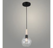 Подвес РОСТОК N5360/1HQ BK+WOOD черный, 1x40W, E27, d130 h800, QH22 988025897